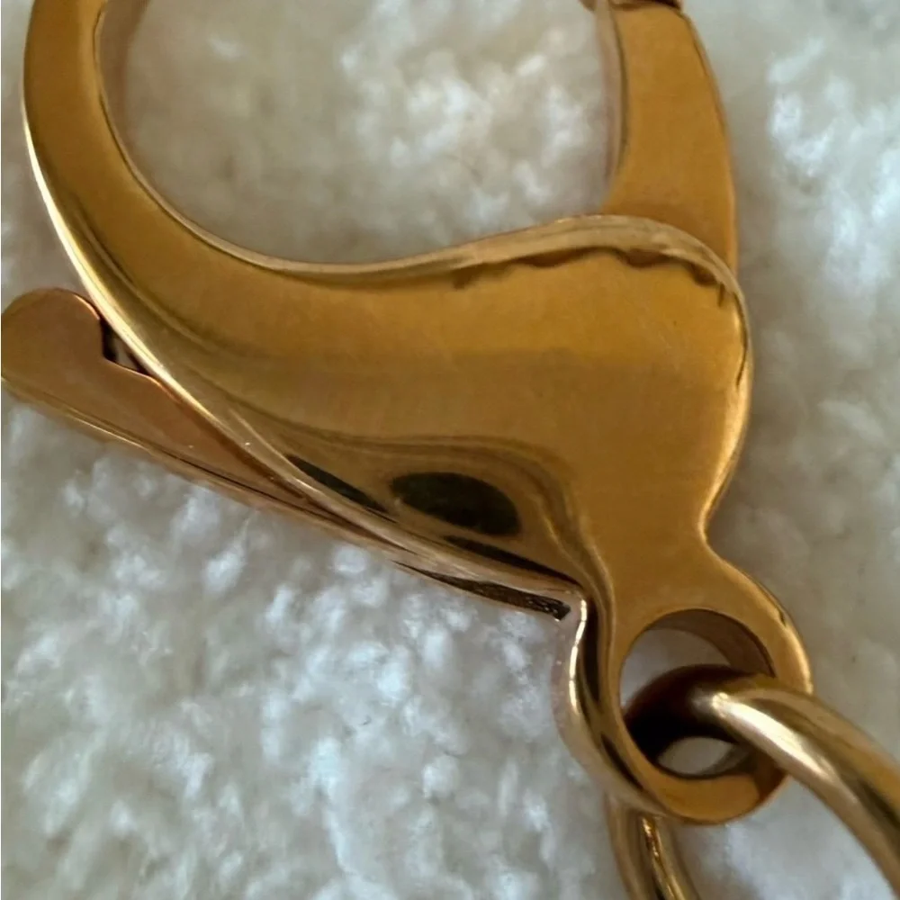 Swarovski Gold and Silver Infinity Heart Keychain/Infinite Bag Charm - Picture 4 of 5